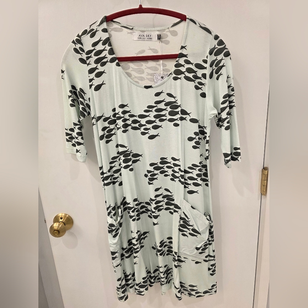 Ava Sky Dress Shaw